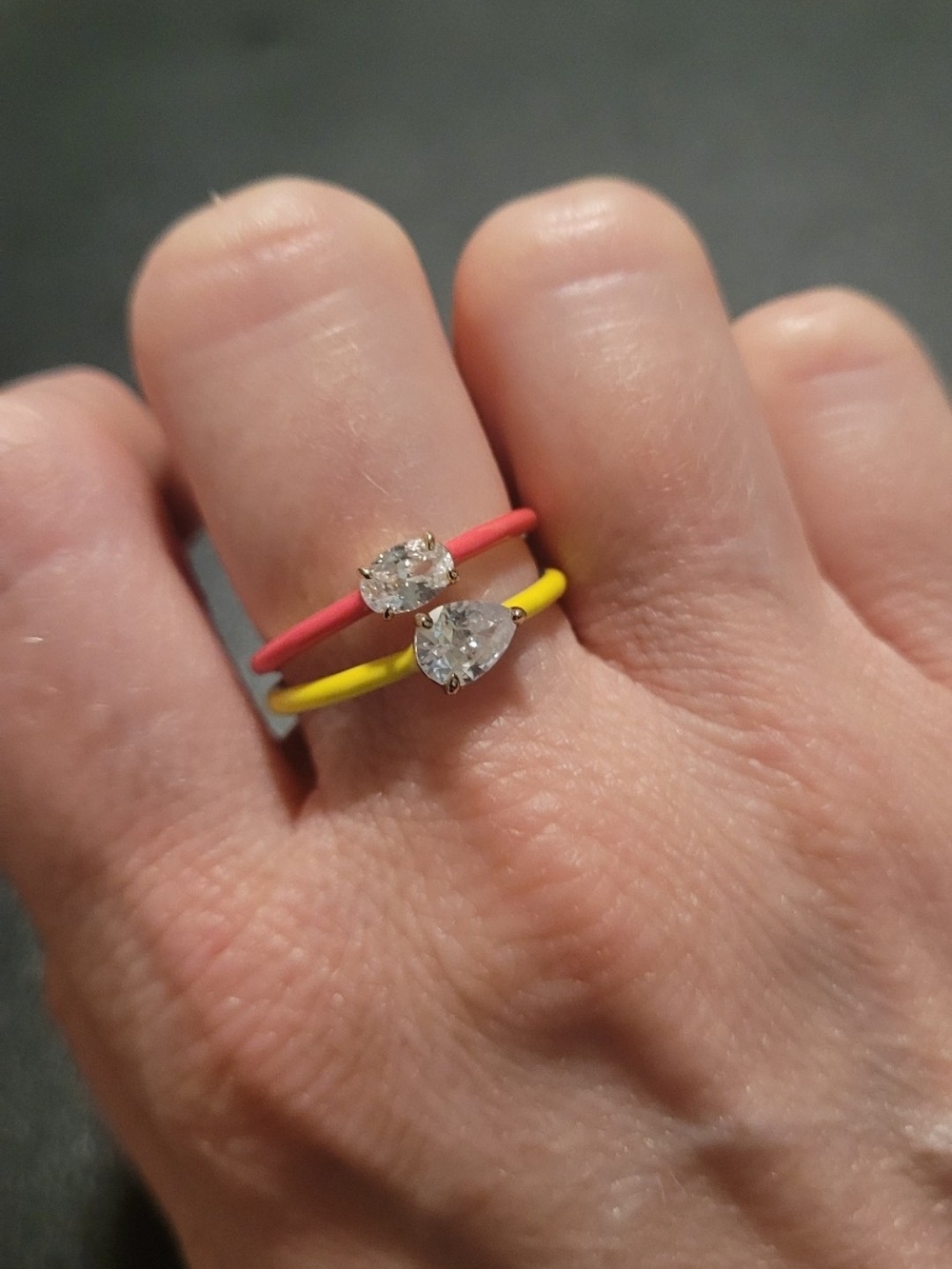Melinda Maria enamel rings